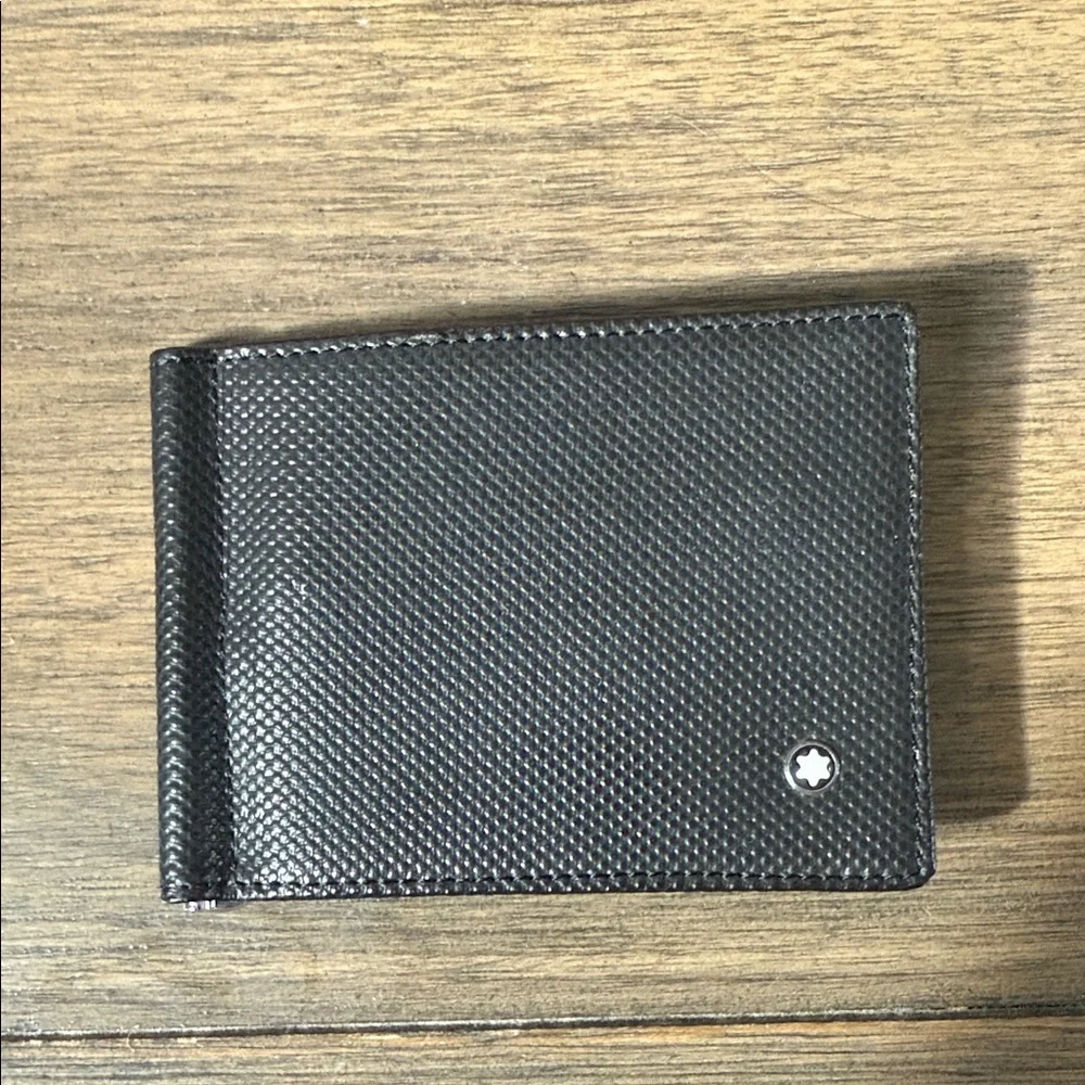 Mont Blanc Black Textured Money Clip
